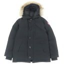 良品□CANADA GOOSE カナダグース 3426MA CHATEAU シャトー FUSION FIT ファーフーデッド ダウンジャケット ブラック M カナダ製 正規品 メンズ【中古】