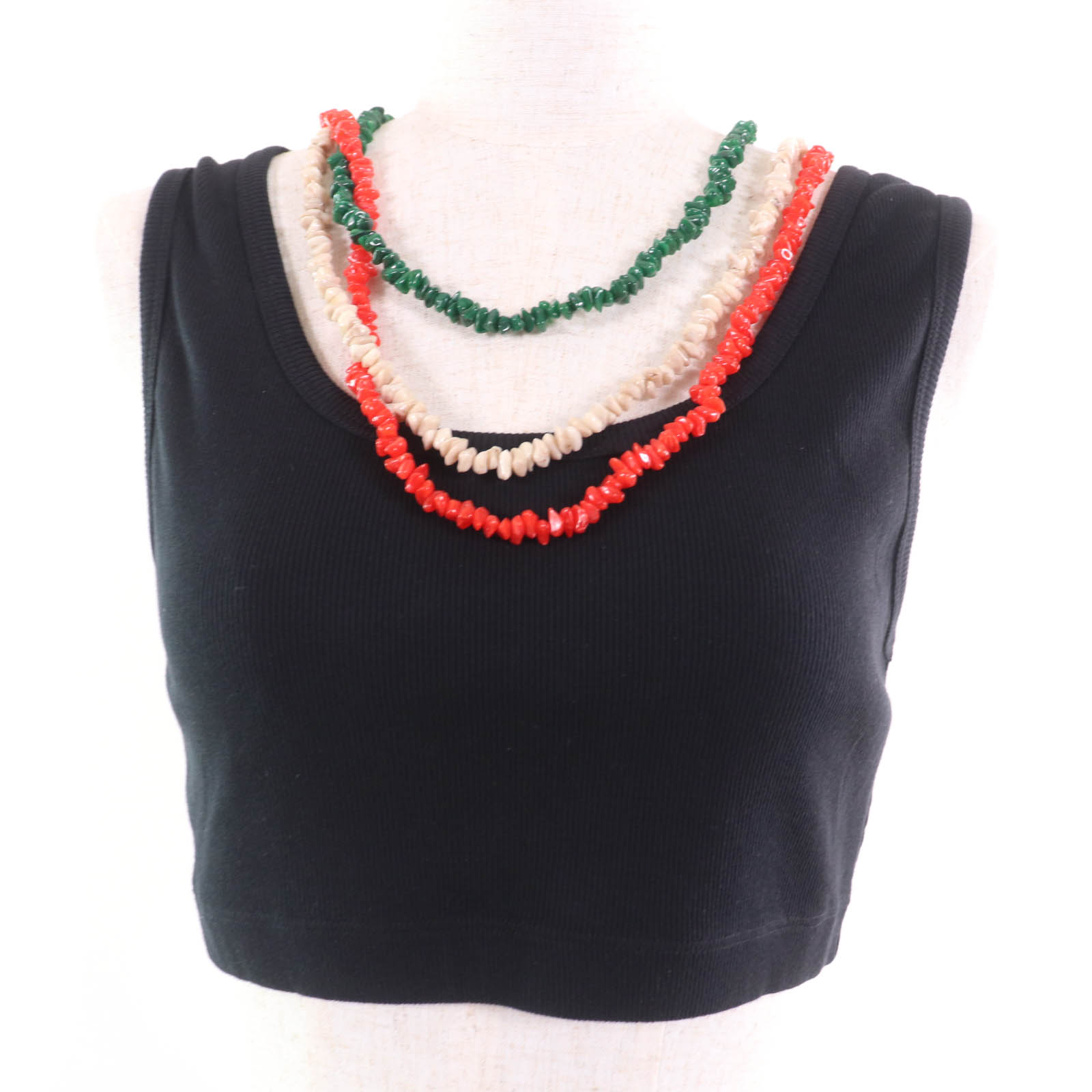 未使用品☆LOEWE×Paulas Ibiza ロエベ×パウラズイビザ S616Y27X32 コットン ネックレス付 クロップド丈 ..