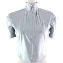 極美品△Alexander Wang アレキサンダーワン 1CC1231753 ハーフジップトップ 半袖 ラッシュガード トップス シルバーフォックス M レディース【中古】