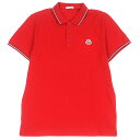 未使用品□MONCLER モンクレール MAGLIA POLO MANICACORTA コットン100% ロゴワッペン付き ショートスリーブ 半袖ポロシャツ レ...
