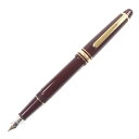 美品▼MONTBLANC モンブラン マイスターシュテュック クラシック 14K Fニブ ホワイトスター 万年筆 ボルドー ゴールド ドイツ製 メンズ【中古】