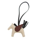 未使用品▲HERMES エルメス ロデオチャーム ペガサスPM アニョーミロ スイフト クレ/ブラック/ルージュアッシュ バッグチャーム B刻印 箱付き フランス製 正規品 レディース【中古】