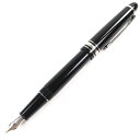 美品○MONTBLANC モンブラン マイスターシュテュック 145 Pix クラシック ショパン 14K Fニブ ロゴ刻印 ホワイトスター CD付き 万年筆 ブラック シルバー ケース付き【中古】