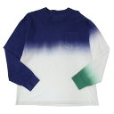 未使用品▲Sacai サカイ 24SS 24-03374M コットン100% 胸ポケット付き グラデーション 長袖Tシャツ マルチ 2 日本製 正規品 メンズ【中古】