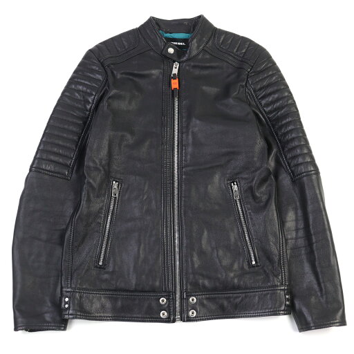 極美品○DIESEL ディーゼル L-SHIRO JACKET 羊革 ロゴジップ バイカージャケット ライダースジャケット ブラック M 正規品 メンズ【中古】 極美品○DIESEL ディーゼル L-SHIRO JACKET 羊革 ロゴジップ バイカージャケット ライダースジャケット ブラック M 正規品 メンズ【中古】