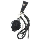 美品▼Vivienne Westwood ヴィヴィアンウエストウッド レザー オーブ刻印 ベルトストラップ 携帯灰皿 ブラック シルバー金具 メンズ【中古】