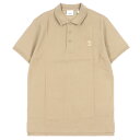 未使用品▼BURBERRY バーバリー 8057088 コットン100% ノバチェック柄使い ロゴ入りボタン 刺繍 ショートスリーブ 半袖ポロシャツ ベージュ ...