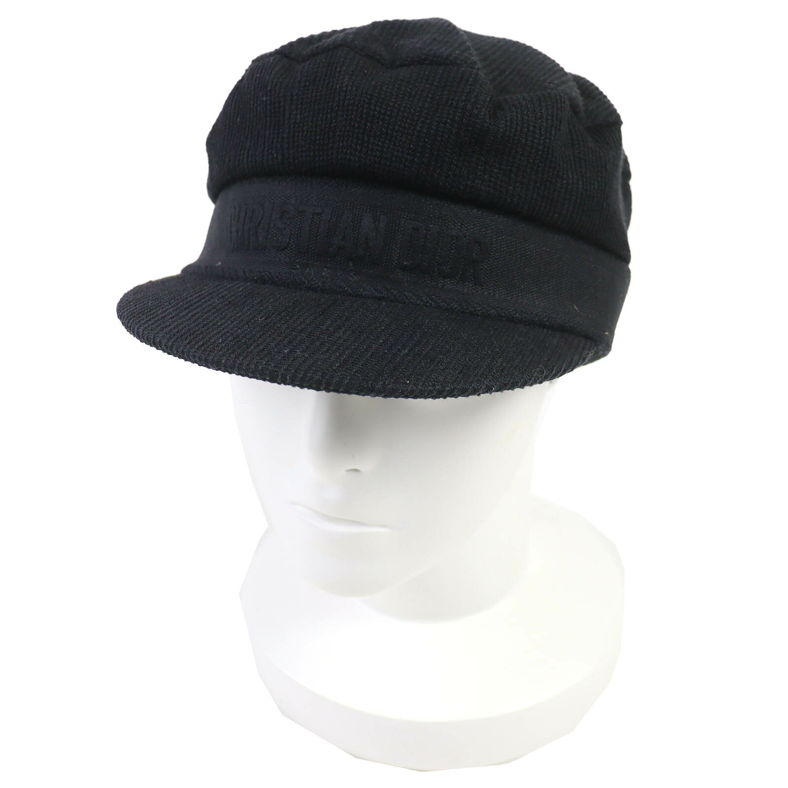良品△Christian Dior クリスチャンディオール 02DCP920A140 コットン ロゴ 帽子 キャスケット 59 イタリア製 正規品 レディース【中古】
