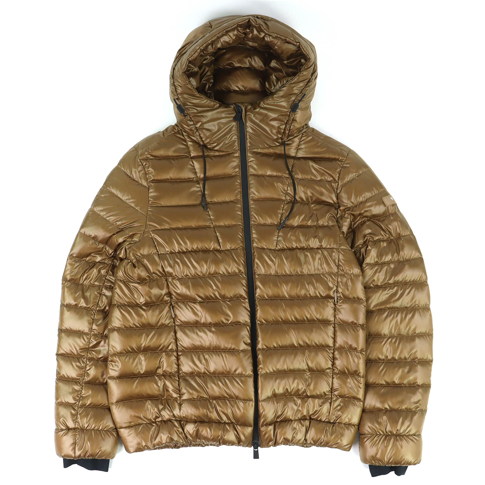 乐天商城 - 極美品△TATRAS タトラス 20AW MTLA20A4102 ALISEO アリセオ ナイロン ダウン ロゴワッペン フード付き ライトダウンジャケット ベージュ 03 正規品 メンズ オススメ◎【中古】