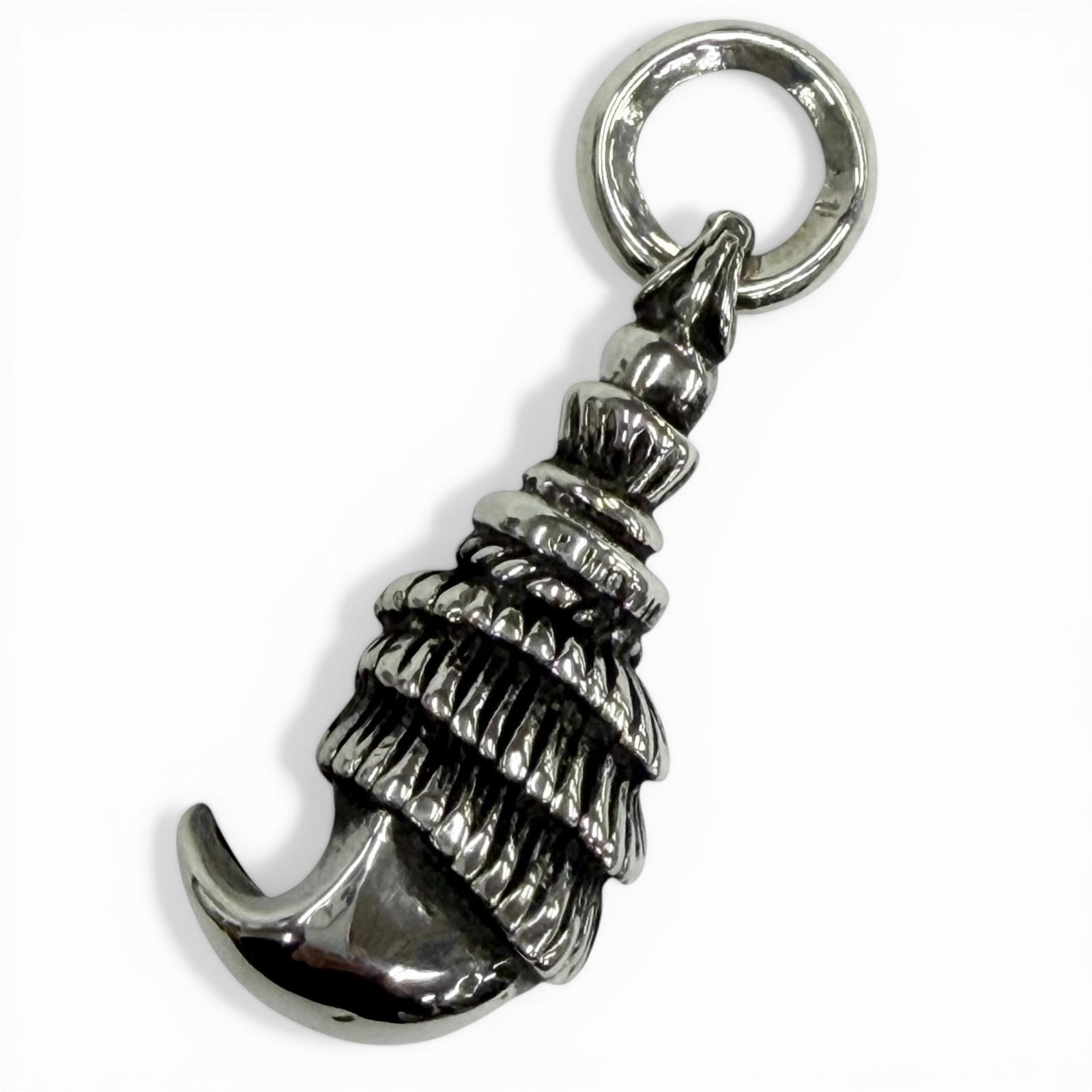極美品▼CHROME HEARTS クロムハーツ CROW クロウ 925 オールド ネックレストップ ペンダントトップ シルバー 重量29.79g メンズ 【中古】
