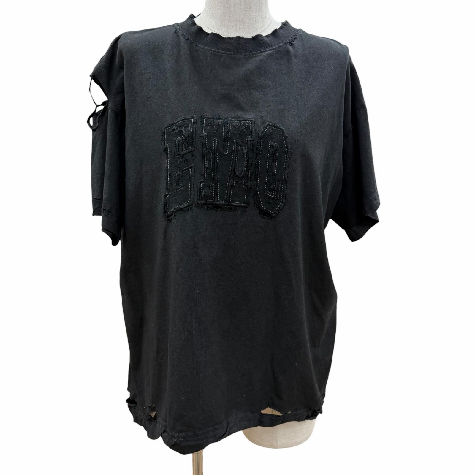 バレンシアガ  850990 TTV06 ポリティカルキャンペーンロゴTシャツ レディース XS バレンシアガ ポリティカル キャンペーン ロゴ オーバーサイズ Tシャツ