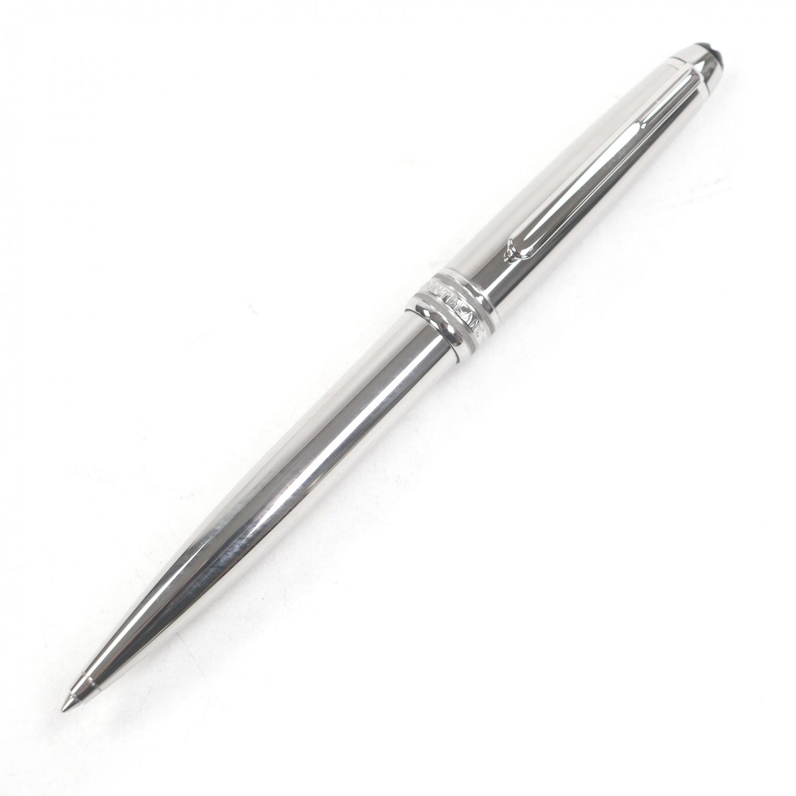 Rakuten - 極美品□MONTBLANC モンブラン マイスターシュテュック ソリテール クラシック ツイスト式 ボールペン シルバー ドイツ製 メンズ 筆記確認済み 箱付き 【中古】
