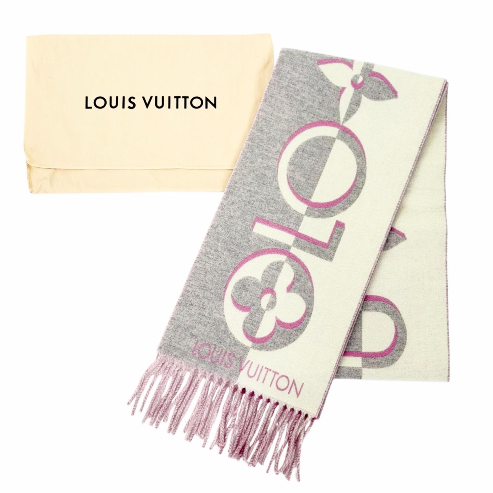 極美品△LOUIS VUITTON ルイヴィトン 2024年製 M93281 マフラー デュオ インフィニ...