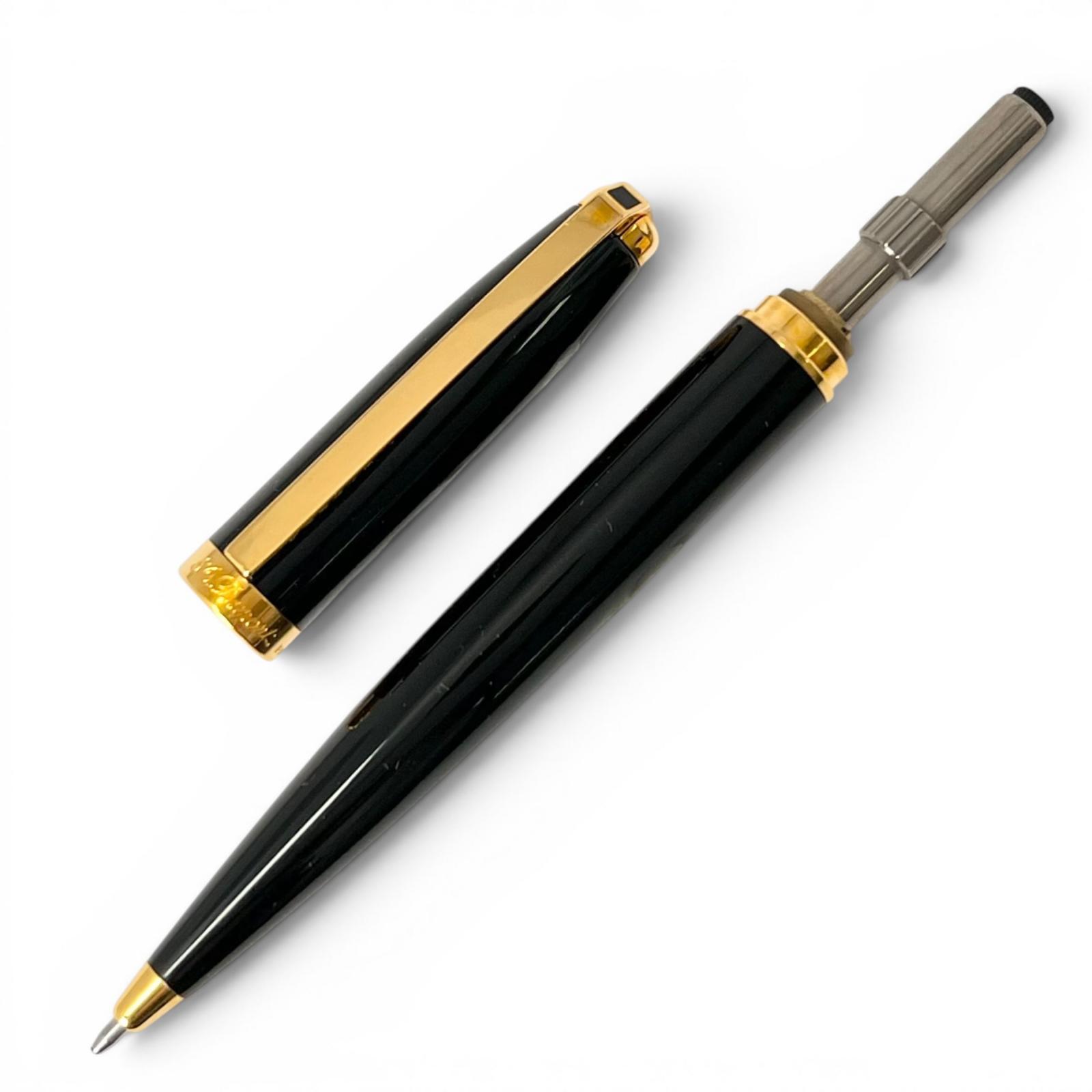 【ポイント5倍】極美品▲Dupont デュポン FIDELIO フィデリオ ツイスト式 ボールペン 筆記具 ブラック ゴールド フランス製 メンズ 箱付き 【中古】 green0501-10210128 衣類&ブランドリサイクル GREEN サンプル画像3