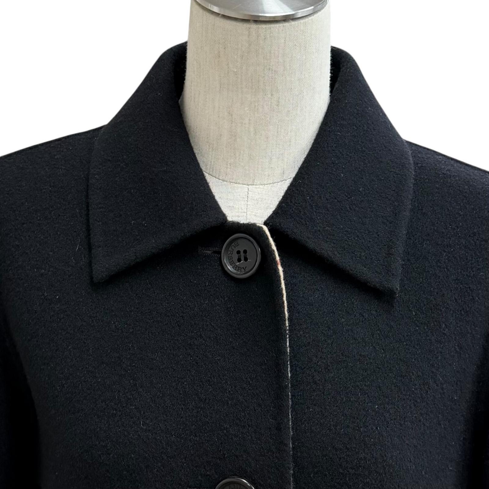 美品 BURBERRY LONDON バーバリーロンドン FN056-051-09 ウール カシミヤ混 ロゴボタン 裏地ノバチェ green0501-10213942 衣類&ブランドリサイクル GREEN サンプル画像2