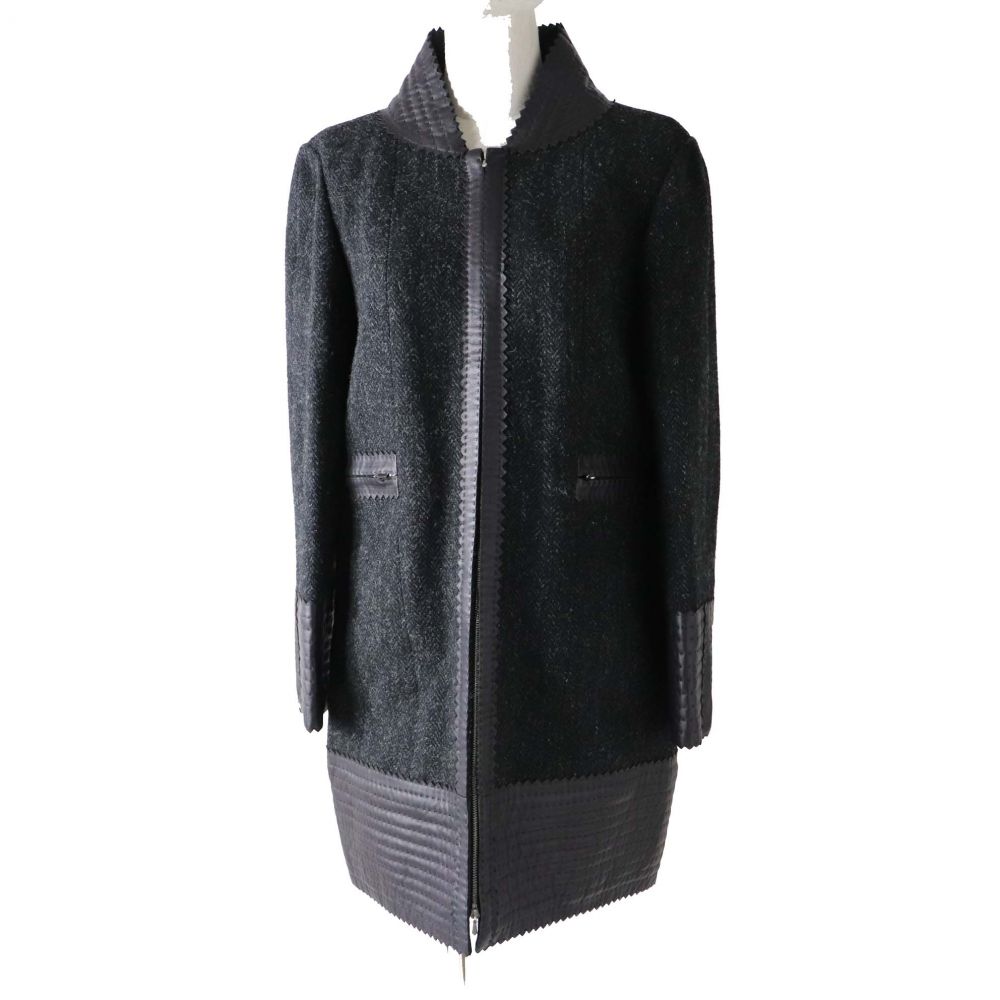 数量は多 極美品 正規品 フランス製 Chanel シャネル P350 レザー切り替え ツイード Zip コート ブラック チャコール系 38 年最新海外 Indiatribune Com 数量は多 極美品 正規品 フランス製 Chanel シャネル P350 レザー切り替え ツイード Zip コート ブラック チャコール系 38 年最新海外 Indiatribune Com