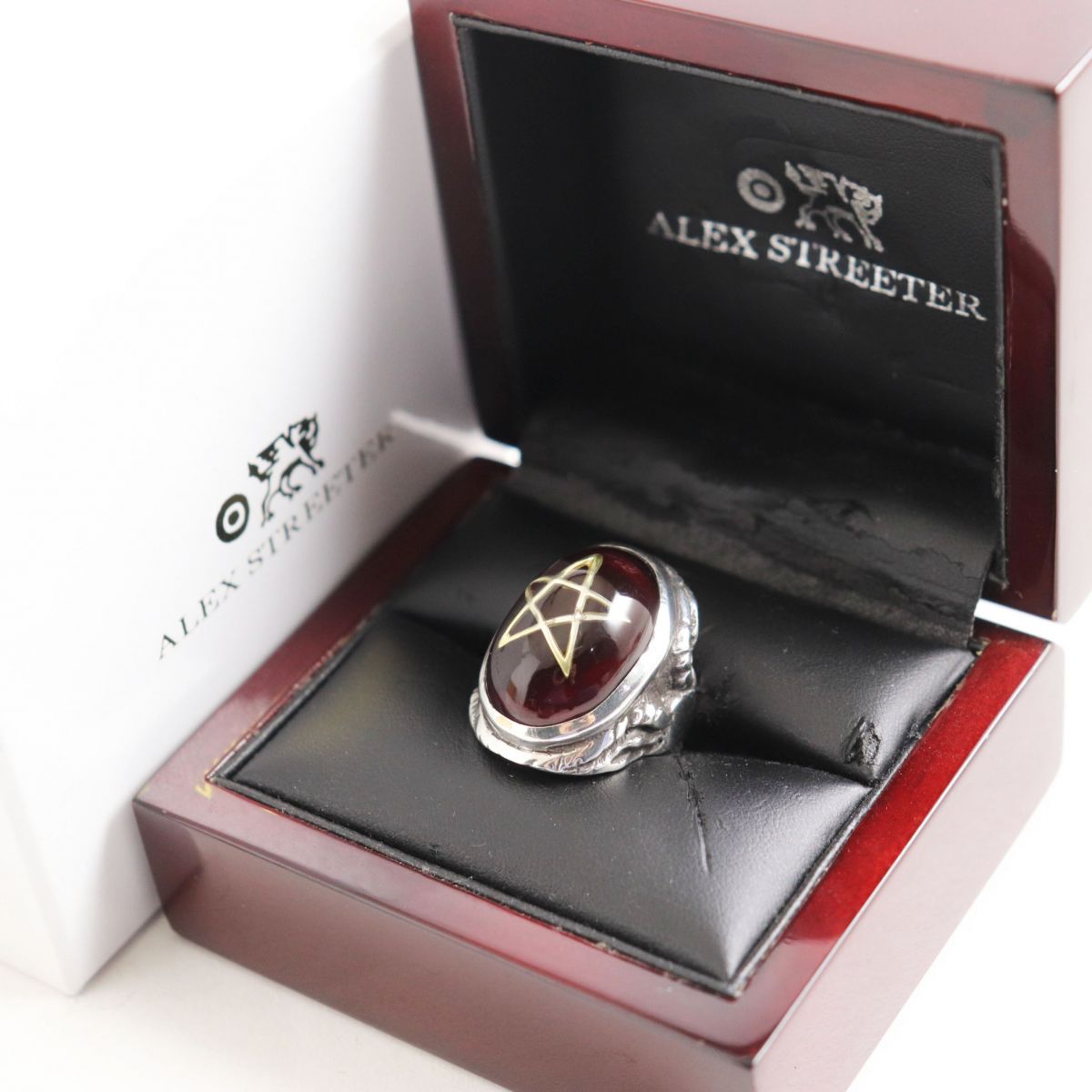 お買い得お得 美品■アレックスストリーター エンジェルハート リング/指輪 9号 総重量19.07g ケース付き:衣類&ブランドリサイクル GREEN ANGEL HEART RING SV925 カラーストーン 在庫豊富な