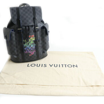 極美品★LOUIS VUITTON ルイヴィトン N40266 クリストファーPM ダミエグラフィット リンク バックパック/リュック フランス製 保存袋付き【中古】