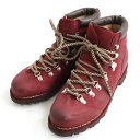 美品◆Paraboot パラブーツ AVORIAZ アヴォリアーズ ヌバックレザー トレッキングブーツ/マウンテンブーツ ボルドー 6 1/2 仏製 メンズ【中古】