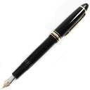 極美品●MONTBLANC モンブラン マイスターシュテュック No.146 ペン先14K Mニブ ホワイトスター 万年筆 ブラック×ゴールド【中古】