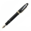 美品△MONTBLANC モンブラン マイスターシュテュック No149 ホワイトスター ペン先14K 万年筆 ブラック×ゴールド Mニブ ドイツ製【中古】