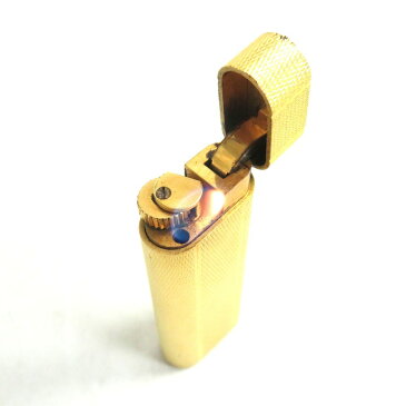 【中古】良品□(2)Cartier カルティエ ローラー式 ロゴ入り ガスライター ゴールド 着火確認済み メンズ/レディース オススメ◎