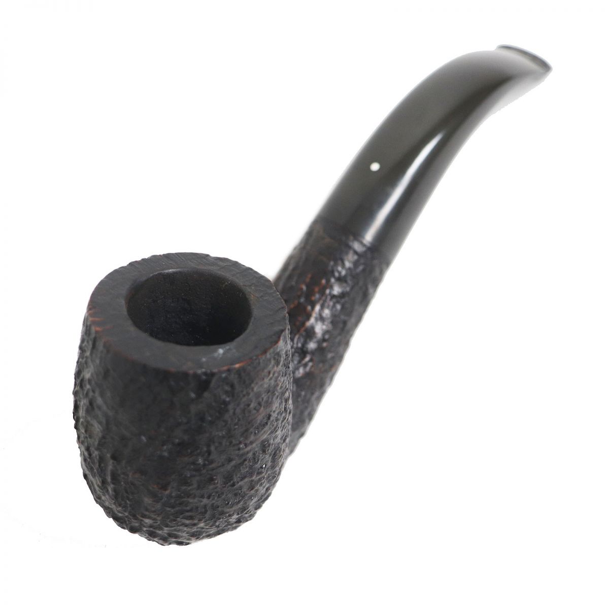 美品□dunhill/ダンヒル SHELL BRIAR 6102 ロゴ入り ウッド パイプ 喫煙具 ダークブラウン×ブラック イングランド製 メンズ オススメ◎【中古】