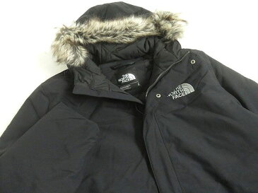 【中古】美品□ ザ・ノース・フェイス ZANECK JACKET DRYVENT ファーフード付き 中綿入り ミドルジャケット ダークネイビー L 正規品 メンズ◎
