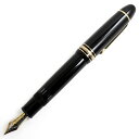 良品●MONTBLANC モンブラン マイスターシュテュック NO.149 ペン先18K Mニブ ホワイトスター 万年筆 ブラック×ゴールド ドイツ製 人気◎【中古】