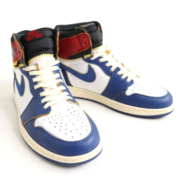 【中古】美品◆NIKE×UNION　ナイキ×ユニオン　BV1300-146　AIR JORDAN 1 RETRO HI NRG　ハイカットスニーカー　マルチカラー　28.5　メンズ