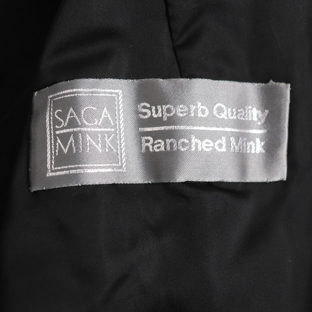 毛並み極美品 SAGA MINK サガミンク 公式サイト 本毛皮コート ダーク ...