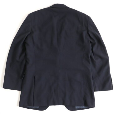【中古】美品▽ポロラルフローレン ウール100% 紺ブレザー/シングルジャケット ネイビー C94-W82-T175 A6 正規品 メンズ ビジネスシーン◎