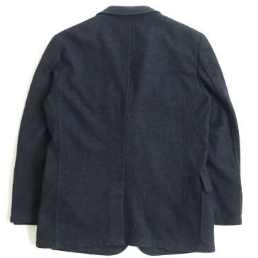 【中古】美品△正規品 HERMES エルメス ウール100% シングルジャケット アンコンジャケット ハンティングジャケット ダークグレー(MIX)46 伊製