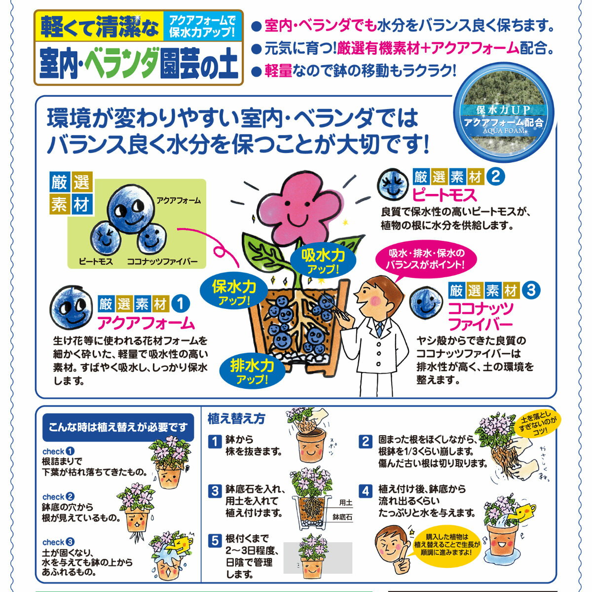 ＼エントリーで全品ポイント10倍キャンペーン実施中！／培養土 室内・ベランダ園芸...
