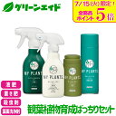 \本日開催!全品ポイント5倍キャンペーン実施中!/【送料無料】4点セット MY PLANTS 殺虫剤 肥料 葉面洗浄剤 観葉植物育成ばっちりセット 住友化学園芸...