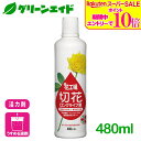 \期間限定!エントリーでP10倍&対象500品以上10%OFF!/活力剤 切り花 花工場 切花ロングライフ液 480ml 住友化学園芸 園芸 ガーデニング ビギナー向け 初心者向け 応援セール