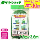 \期間限定!エントリーでP10倍&対象500品以上10%OFF!/園芸用ネット グリーン園芸ネット 1.8×3.6m マツモト 家庭菜園 園芸 ガーデニング 初心者向け ビギナー向け 応援セール