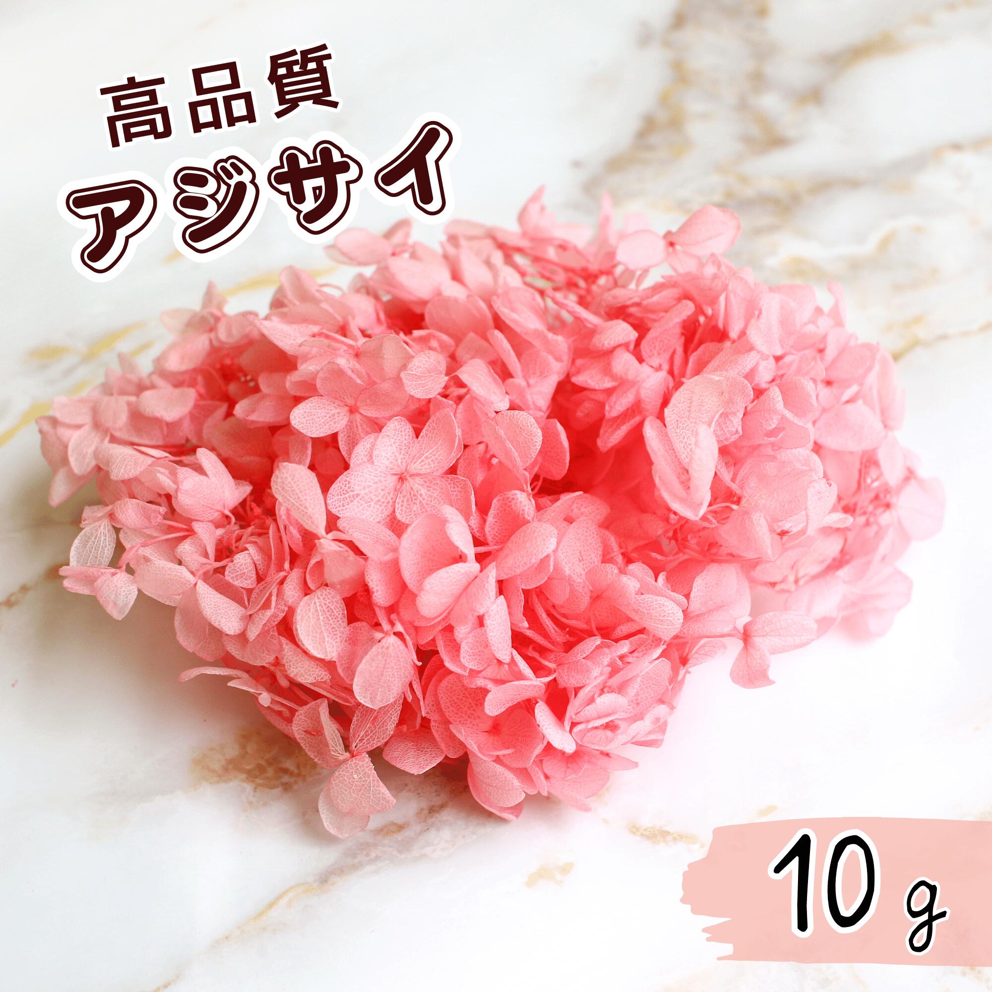 【紫陽花 小分け 花材】 10g ピンク アジサイ フラワリウム ハーバリウム 手作り フラワー材料 工作 フラワーギフト FLOWERiUM プレゼント 贈り物 ソープフラワー ドライフラワー プリザーブドフラワー 花束 女性 結婚 記念日 母の日 誕生日