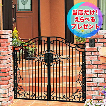 ポイント2倍★おまけ付 レンヌ 片開きセット ディーズ門扉 ディーズガーデン 門扉 おしゃれ 洋風 【おしゃれ軍手付】