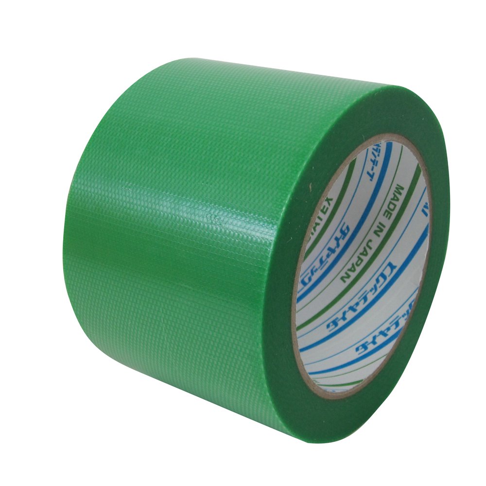 粘着テープ 緑 パイオランテープ 75mm×25m ダイヤテックス 梱包用 養生用 気密用 特殊用途 手で簡単に切れる Y-09-GR