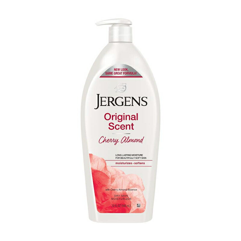 Jergens Original Scent Dry Skin Lotion Cherry Almond Essence 32 Ounce ジャーゲンズ オリジナル ドライスキン ローション、ボディ＆ハンド モイスチャライザー 乾燥肌　保湿　しっとり　ボディローション