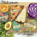 Meli WRAPS メリラップ ハワイアンみつろうラップ 3サイズ3枚セット エコラップ初心者におススメ サステナブル 洗って使えるラップ 保存容器 キッチン 便利 オーガニック エコ プレゼント プチギフト ギフト 食品保存 脱プラ ハワイアン雑貨