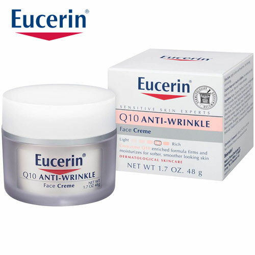 【追跡可能海外メール便】 Eucerin Sensitive Facial Skin Q10 Anti-Wrinkle Sensitive Skin Creme 48g お肌 美容 コスメ スキンケア