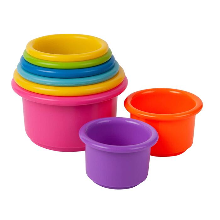 【追跡可能海外メール便】The First Years Stack Up Baby Cups, Bathtub Toys for Kids, 4.8 oz (Pack of 8) ザ ファーストイヤーズ スタックアップ ベビーカップ 子供用バスタブ トイ 4.8オンス（8個入り）赤ちゃん おもちゃ