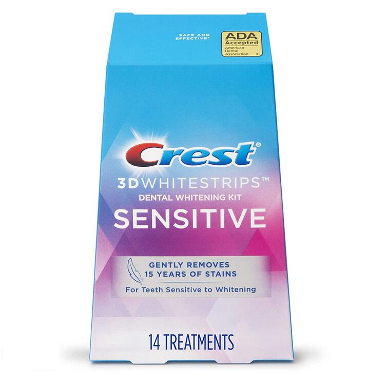 【追跡可能海外メール便】 14回分　(28枚入り)★　Crest 3D Whitestrips for Sensitive Teeth　クレスト　Crest　ホワイトニング　テープ　敏感　センシティブ　ホワイトニング　白い歯 クレスト 3d ホワイトニング テープ