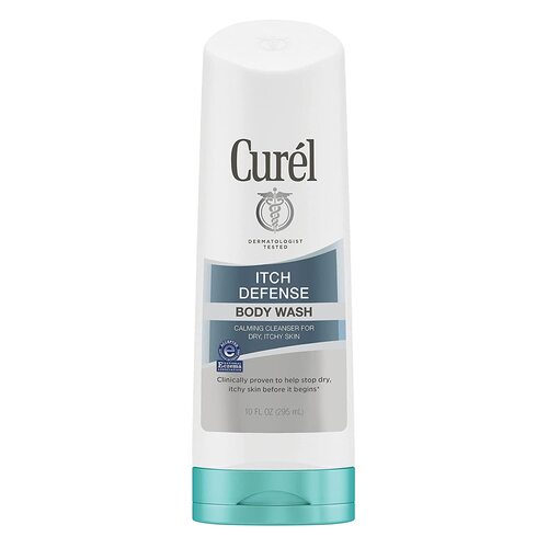 【エクスプレス便】キュレル かゆみ止めデイリー クレンザー ホホバオイルとオリーブオイル配合 Curel Itch Defense Calming Daily Cleanser 10oz 295ml ボディウォッシュ ソープフリー処方 乾燥肌 保湿乳液