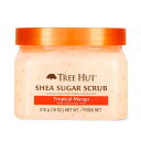 ツリーハット シアシュガースクラブ トロピカルマンゴー 510g Tree Hut Shea Sugar Scrub Tropical Mango, 18oz ウルトラハイドレーティング＆エクスフォリエイティングスクラブ