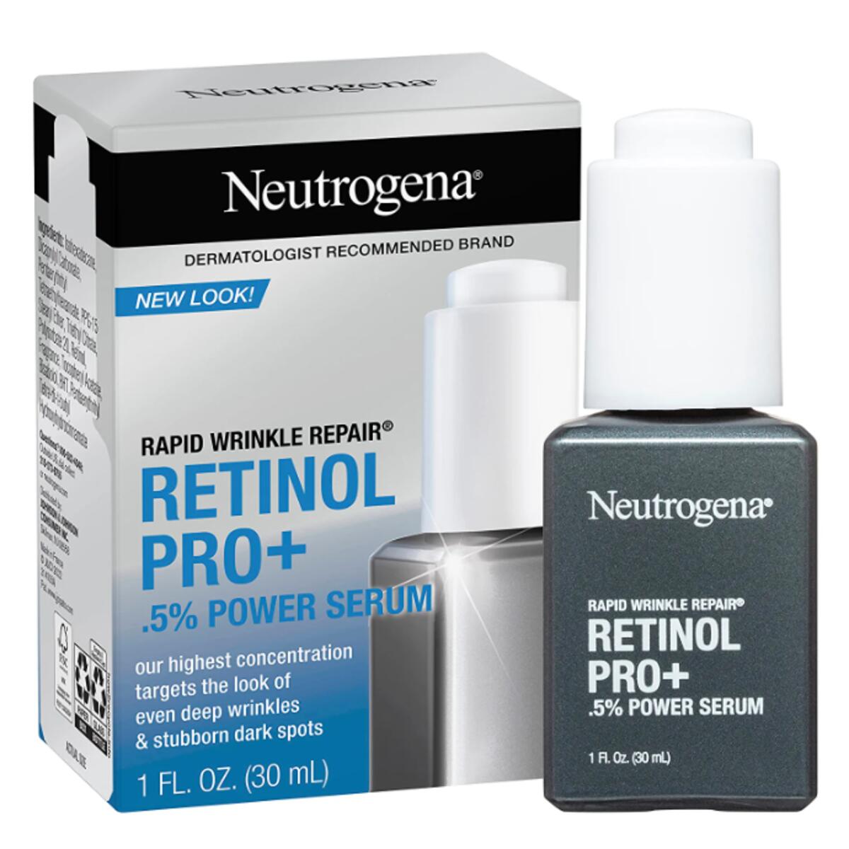【エクスプレス便】ニュートロジーナ ラピッドリンクルリペア レチノールプロ .5 美容液 Neutrogena Rapid Wrinkle Repair Retinol Pro .5 Power Facial Serum 1 fl. oz. 30ml スキンケア 美容液