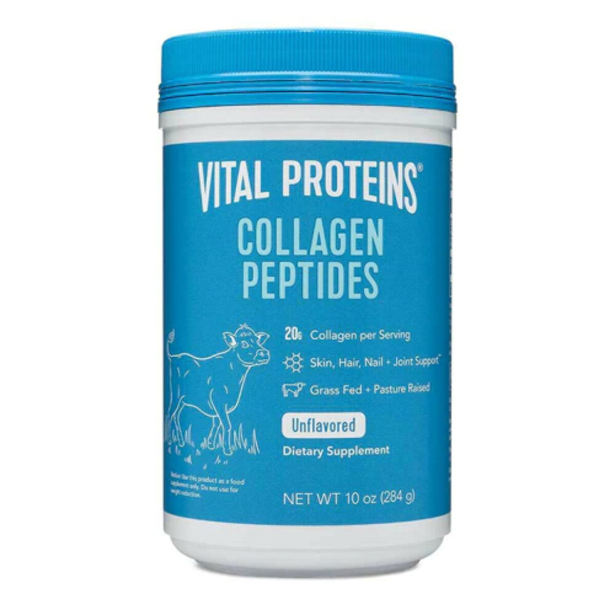 Collagen Peptides Powder, Unflavored 9.33 OZ バイタルプロテインズ コラーゲン ペプチドスパウダー