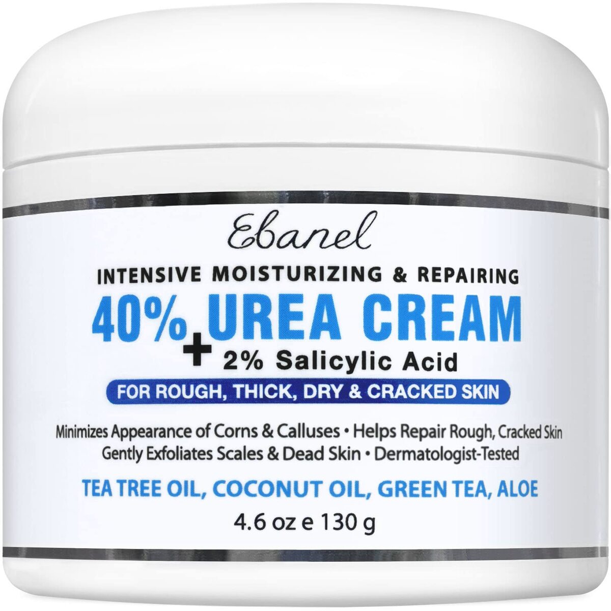 【エクスプレス便】Ebanel Urea Cream 40% plus Salicylic Acid 2% Foot for Dry Cracked Feet Heels Knees Elbows Hands Repair Treat..